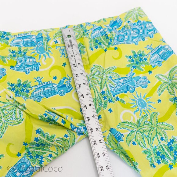 Lilly Pulitzer Cruisin Cargo Pants 6 Vintage Y2K Capri Tropical Beach Rare Print - Picture 10 of 13